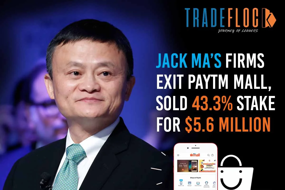 Jack Ma’s Firms Sold 43.3% Stake in Paytm For $5.6 Million
