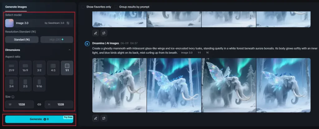 Refine parameters and generate