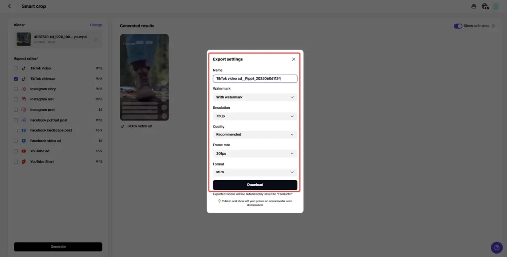 export video