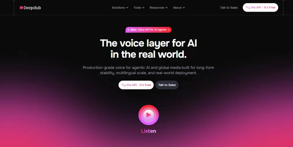 AI Dubbing Tool - Deepdub