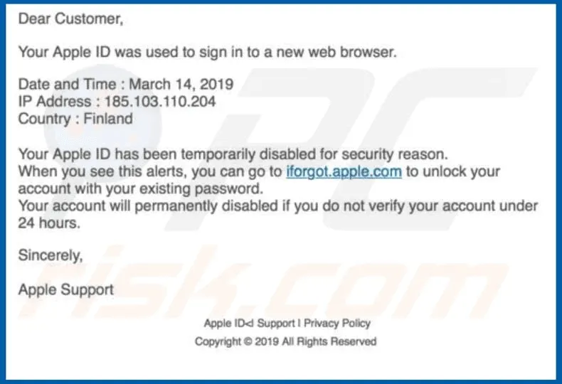 iForget Apple Mail